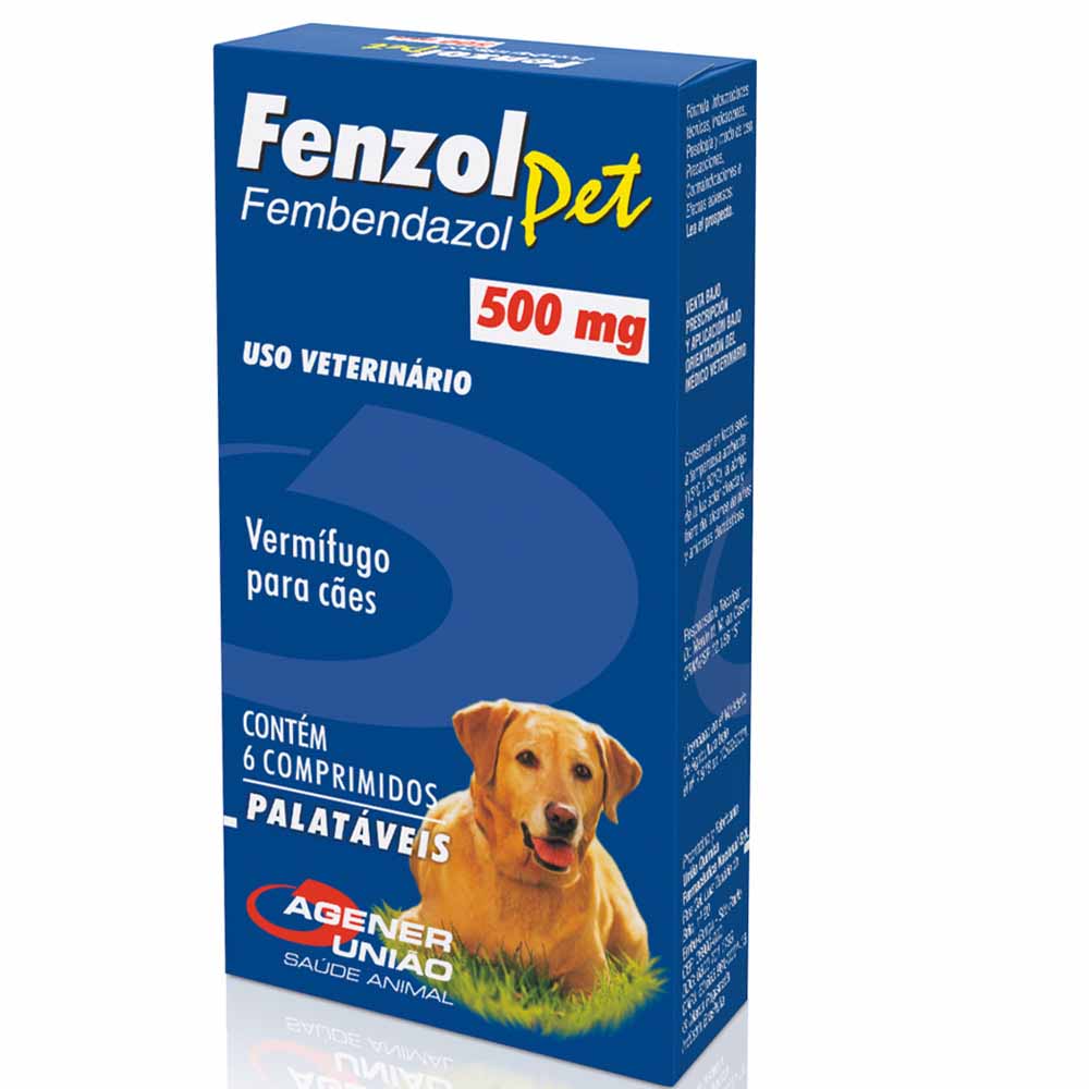 Fenzol Pet com 6 unidades - 500mg